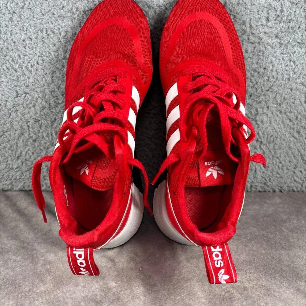 Adidas Sneakers Mens 10 Red Retropy F2 GZ3534 Low Top Athletic Mesh Shoes